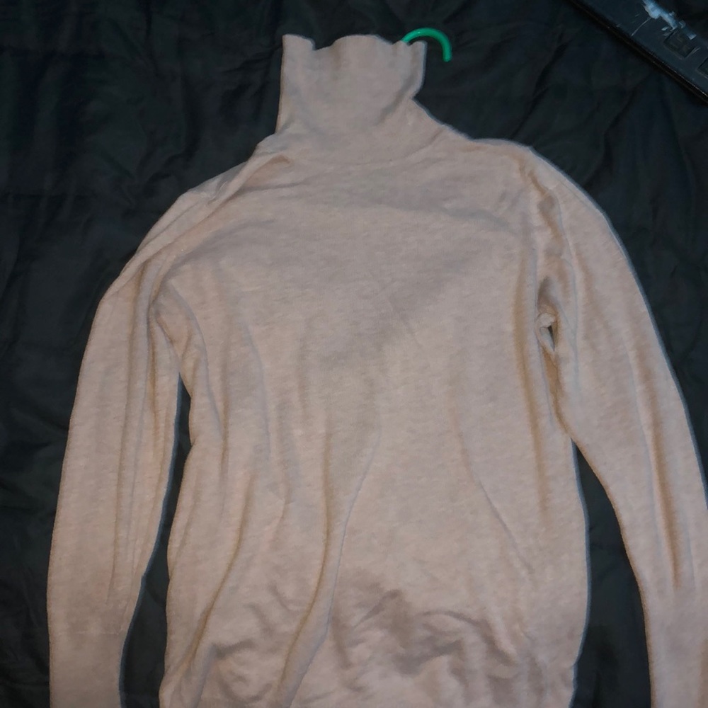 Tan turtleneck